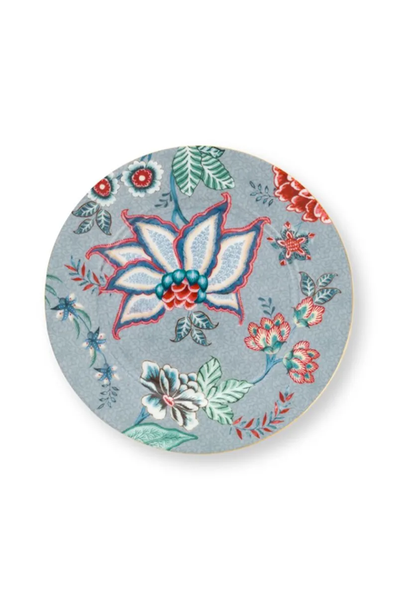 Pip Studio Gebäckteller|Flower Festival Gebäckteller Hell 17 cm Blau