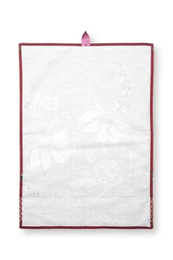 Pip Studio Geschirrtuch|Flower Festival Geschirrtuch Dunkel Rosa