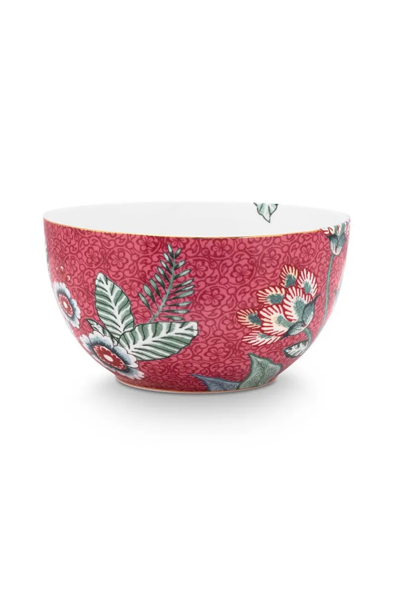Pip Studio Schalen|Flower Festival Schale Dunkel 12 cm Rosa