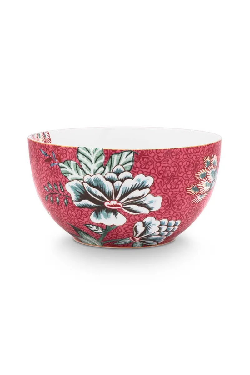 Pip Studio Schalen|Flower Festival Schale Dunkel 12 cm Rosa