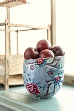 Pip Studio Schalen|Flower Festival Schale Hell 15 cm Blau
