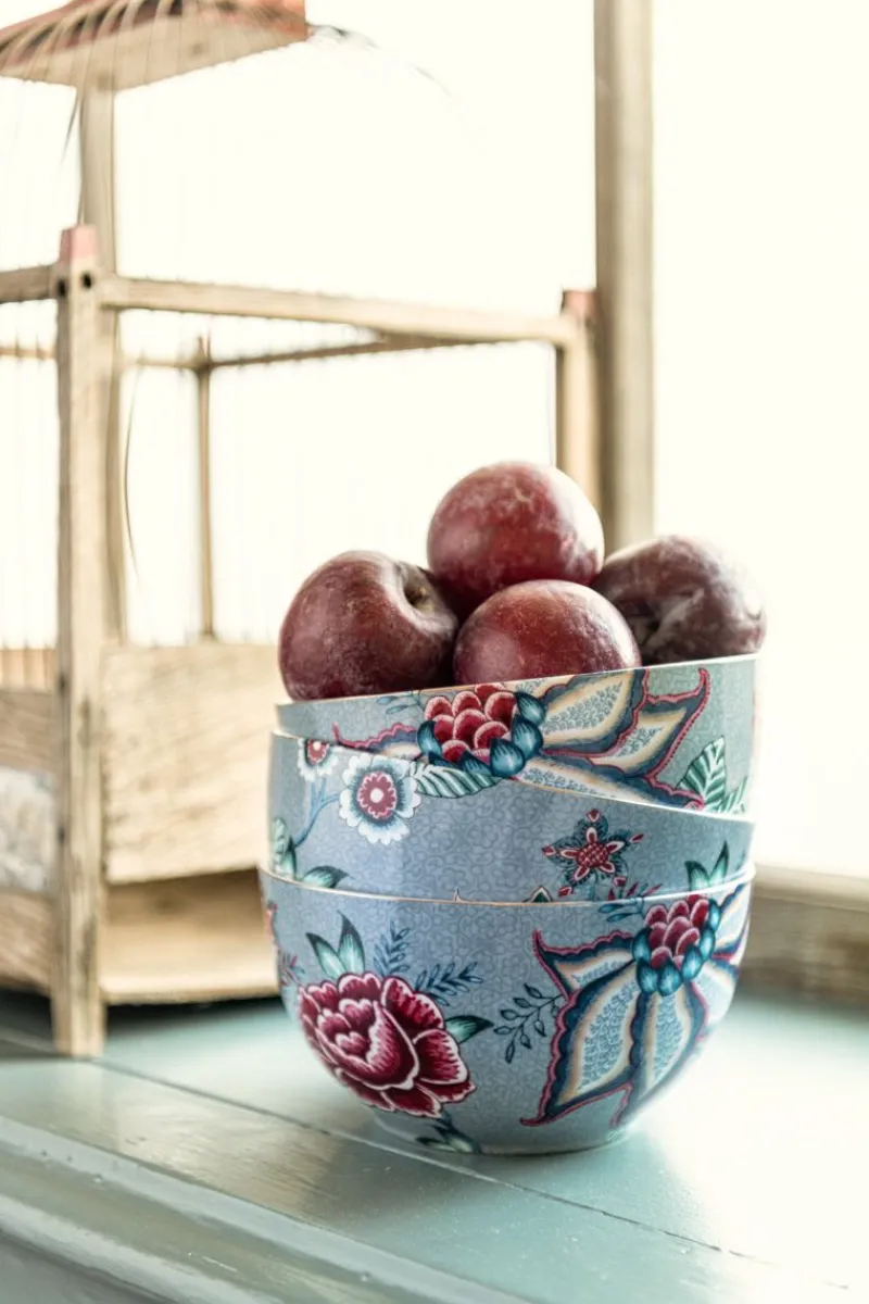 Pip Studio Schalen|Flower Festival Schale Hell 15 cm Blau