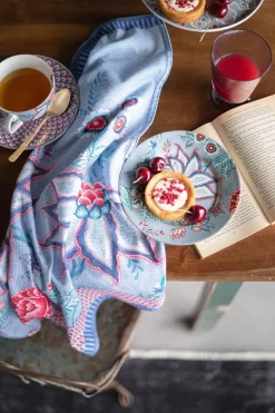 Pip Studio Porzellan Sets|Tasse & Untertasse|Flower Festival Set/2 Cappuccino Tasse & Undertasse Hell Blau