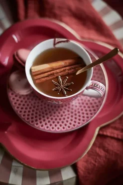 Pip Studio Porzellan Sets|Espresso Tasse|Flower Festival Set/2 Espresso Tasse & Undertasse Dunkelrosa