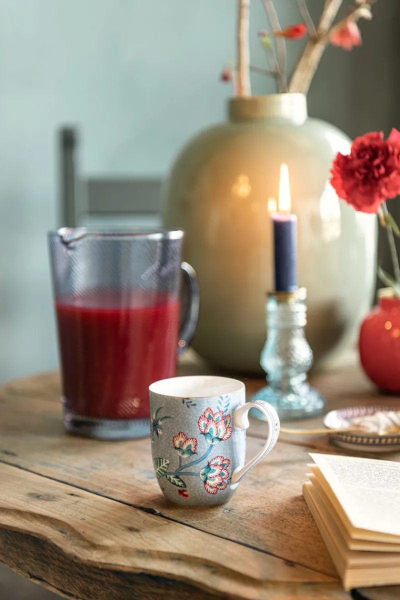 Pip Studio Porzellan Sets|Kaffeetassen|Flower Festival Set/2 Tassen Klein Hell Blau