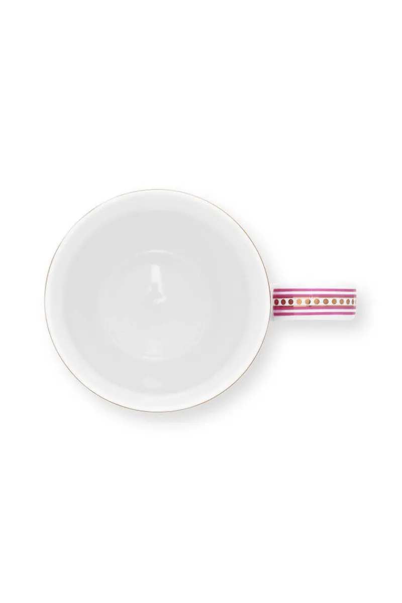 Pip Studio Teetassen|Flower Festival Tasse Gross Deco Dunkel Rosa