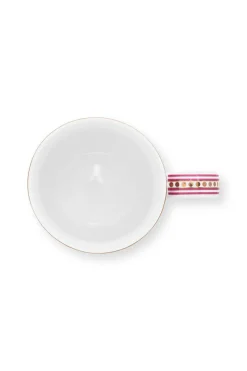 Pip Studio Kaffeetassen|Flower Festival Tasse Klein Dunkel Rosa