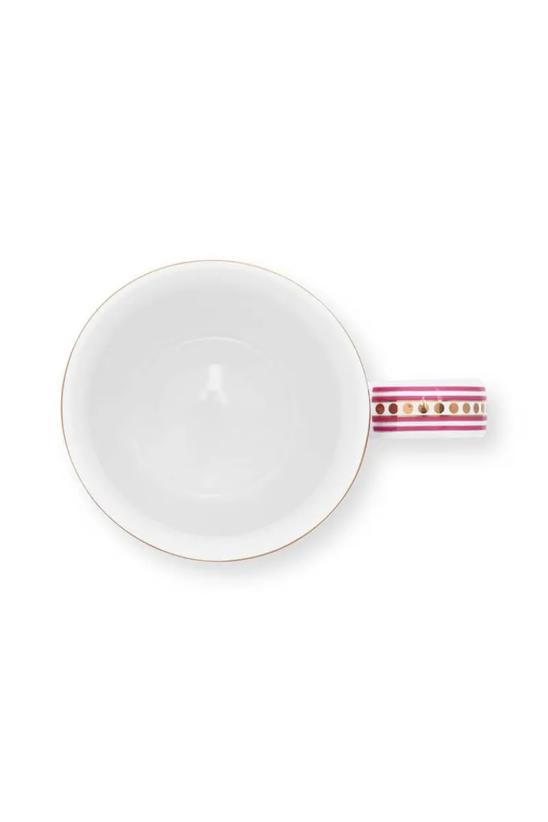 Pip Studio Kaffeetassen|Flower Festival Tasse Klein Dunkel Rosa