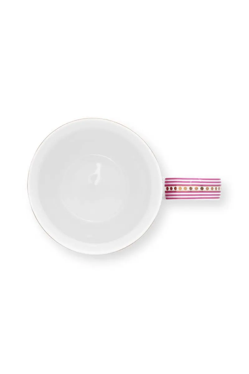 Pip Studio Teetassen|Flower Festival Tasse XL Deco Dunkel Rosa