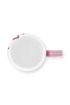 Pip Studio Teetassen|Flower Festival Tasse XL Dunkel Rosa