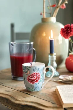 Pip Studio Teetassen|Flower Festival Tasse XL Hell Blau