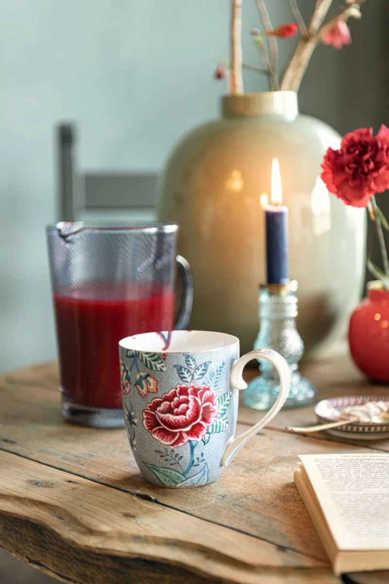 Pip Studio Teetassen|Flower Festival Tasse XL Hell Blau