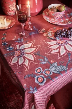 Pip Studio Tischtuch|Flower Festival Tischtuch Dunkel Rosa