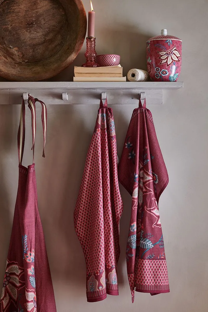 Pip Studio Vorratsdosen|Flower Festival Vorratsdose Dunkel Rosa