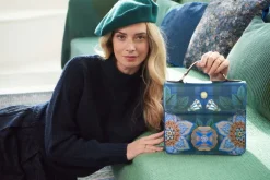 Pip Studio Taschen|Umhängetaschen|Frances Schultertasche Flores Felices Dunkel Blau