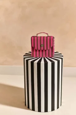 Pip Studio Taschen|Umhängetaschen|Frances Schultertasche Klein Streifen Rosa