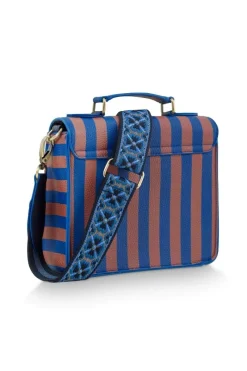 Pip Studio Taschen|Umhängetaschen|Frances Schultertasche Klein Streifen Blau