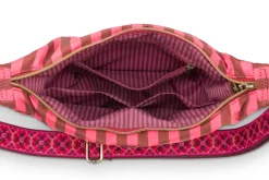 Pip Studio Taschen|Umhängetaschen|Freya Schultertasche Streifen Rosa