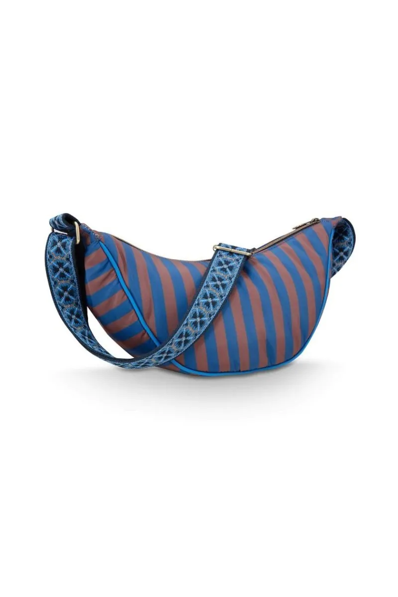 Pip Studio Taschen|Umhängetaschen|Freya Schultertasche Streifen Blau