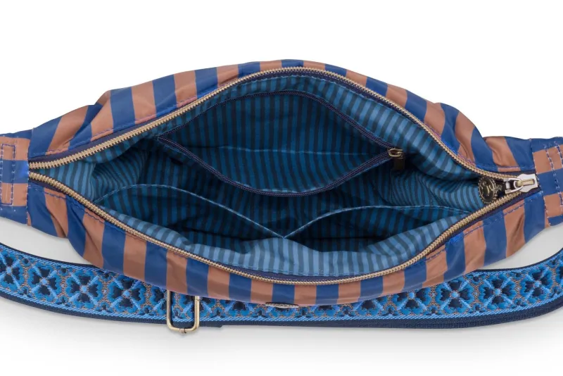 Pip Studio Taschen|Umhängetaschen|Freya Schultertasche Streifen Blau