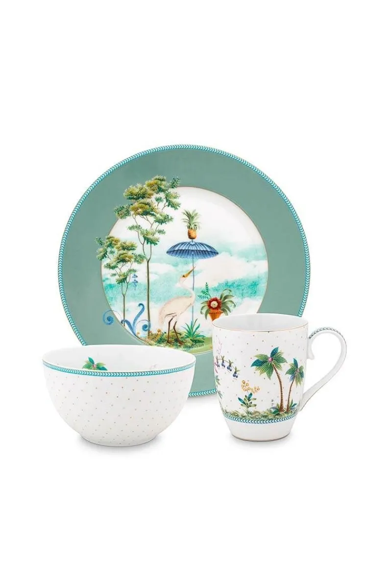 Pip Studio Porzellan Sets|Frühstück Set Jolie Blau