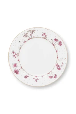 Pip Studio Frühstücksteller|Frühstücksteller Jolie Punkte Gold Rosa 21cm