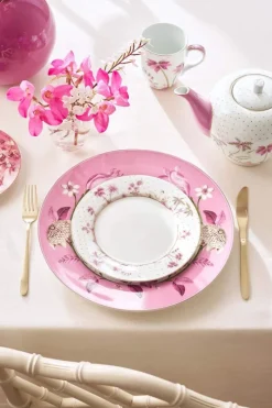 Pip Studio Frühstücksteller|Frühstücksteller Jolie Punkte Gold Rosa 21cm