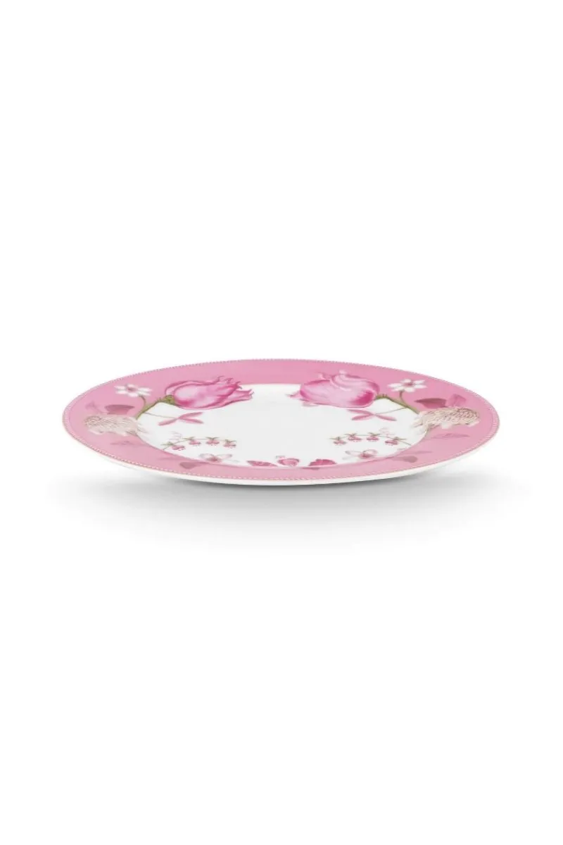 Pip Studio Frühstücksteller|Frühstücksteller Jolie Tulpe Rosa 23cm