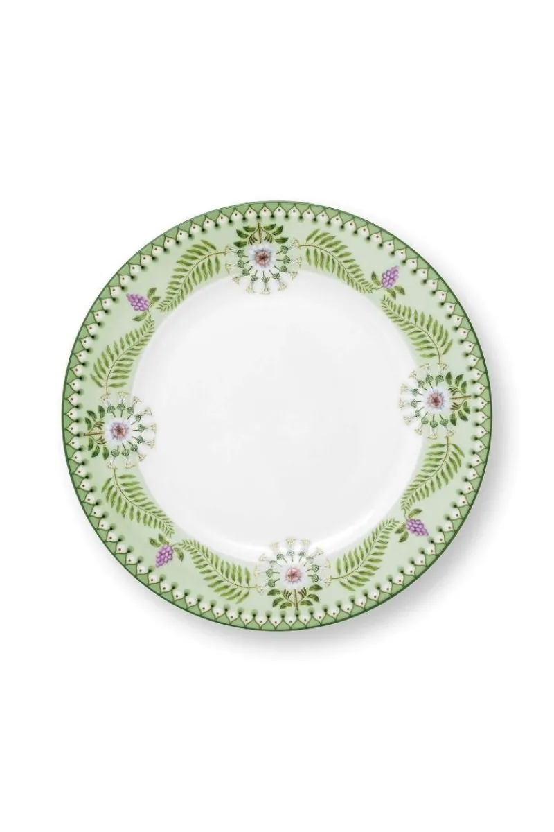 Pip Studio Frühstücksteller|Frühstücksteller Lily&Lotus Hell 23cm Grün