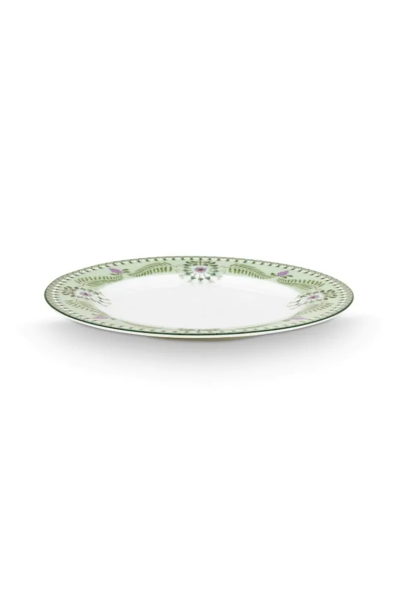 Pip Studio Frühstücksteller|Frühstücksteller Lily&Lotus Hell 23cm Grün