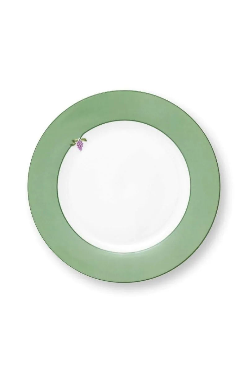 Pip Studio Frühstücksteller|Frühstücksteller Lily&Lotus Uni Hell 23cm Grün