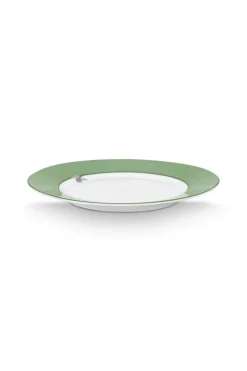 Pip Studio Frühstücksteller|Frühstücksteller Lily&Lotus Uni Hell 21cm Grün