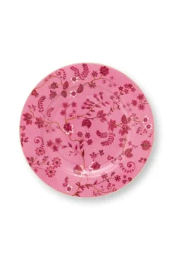 Pip Studio Gebäckteller|Gebäckteller Jolie Blumen Rosa 17cm