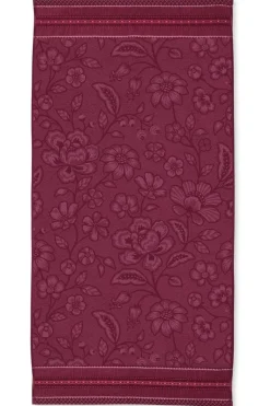 Pip Studio Handtücher|Große Handtuch Jasmin Jacquard Dunkel 70x140cm Rosa