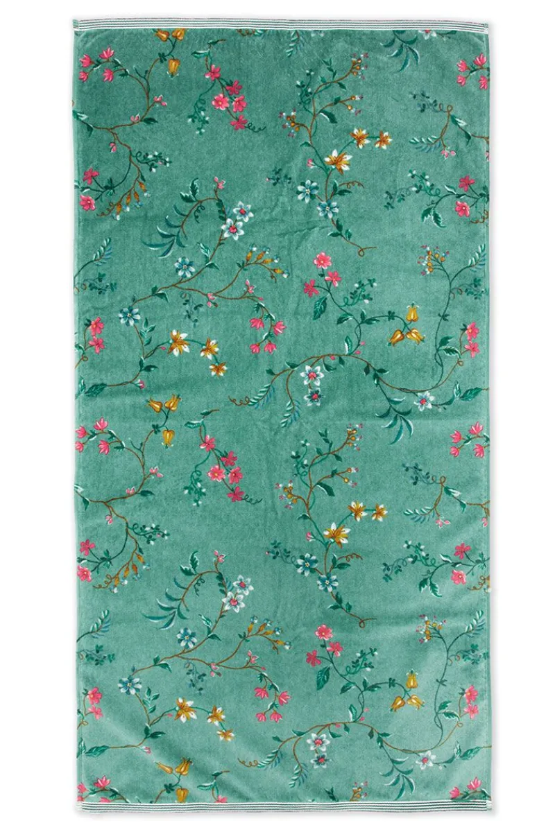 Pip Studio Handtücher|Große Handtuch Les Fleurs 70x140 cm Grün