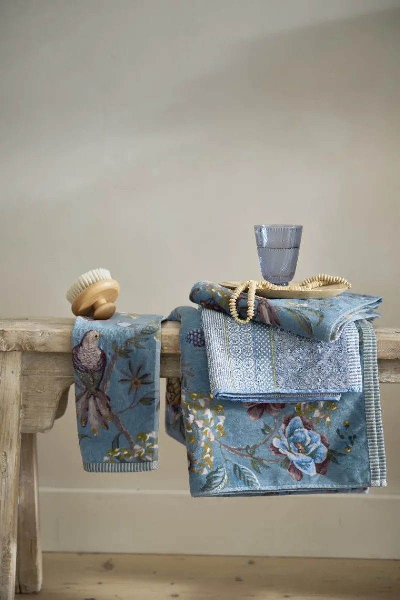 Pip Studio Handtücher|Große Handtuch Soft Zellige /Grau 70x140cm Blau