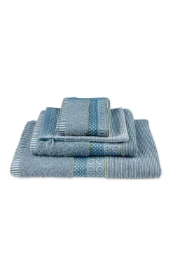 Pip Studio Handtücher|Große Handtuch Soft Zellige /Grau 70x140cm Blau