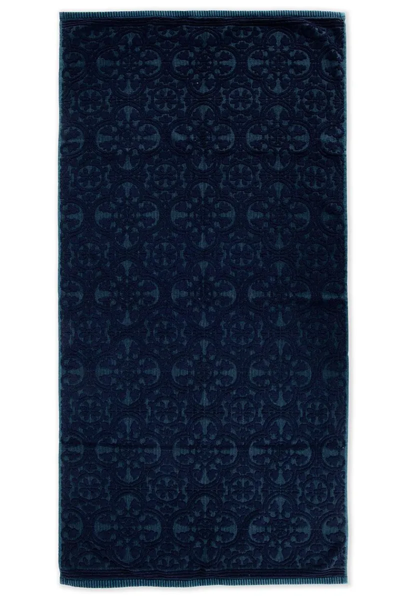 Pip Studio Handtücher|Große Handtuch Tile de Pip Dunkel 70x140 cm Blau