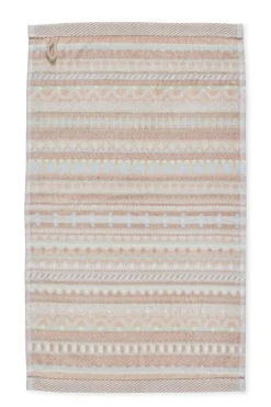 Pip Studio Gästetücher|Gästehandtuch Set/3 Geometric Print 30x50cm Sand