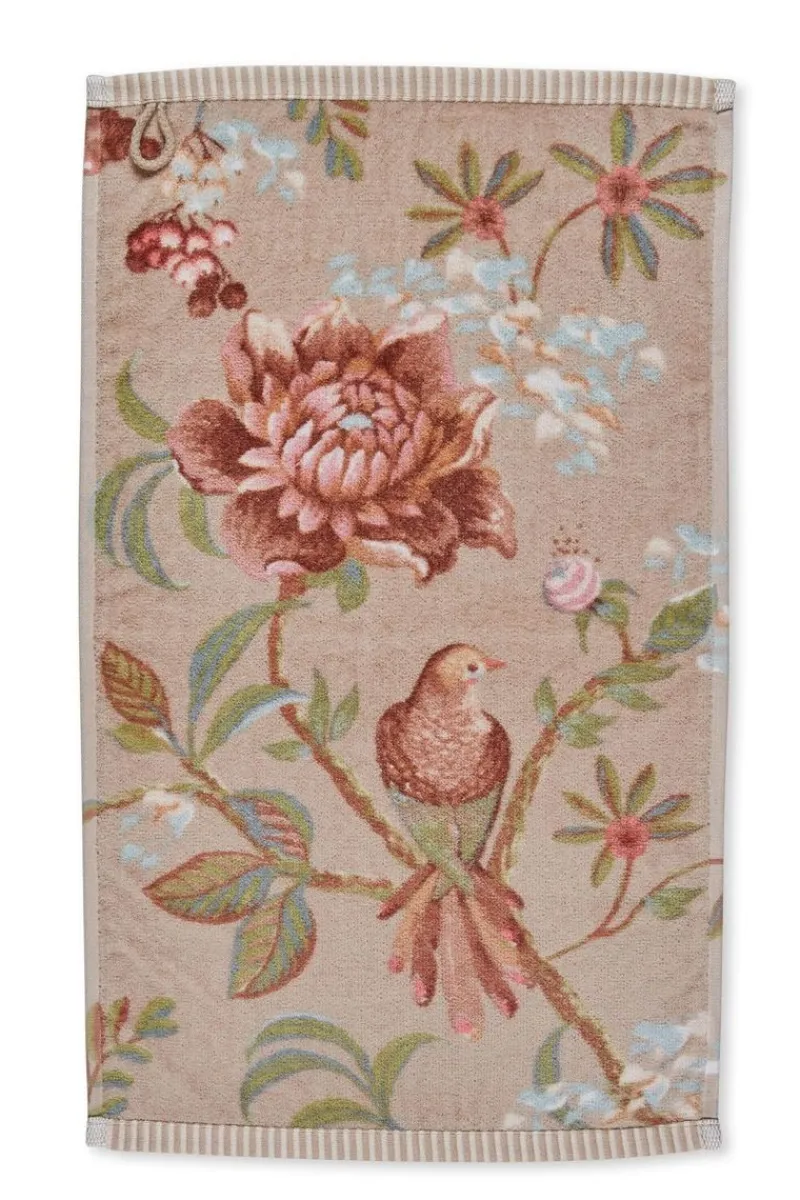 Pip Studio Gästetücher|Gästehandtuch Set/3 Secret Garden 30x50cm Khaki