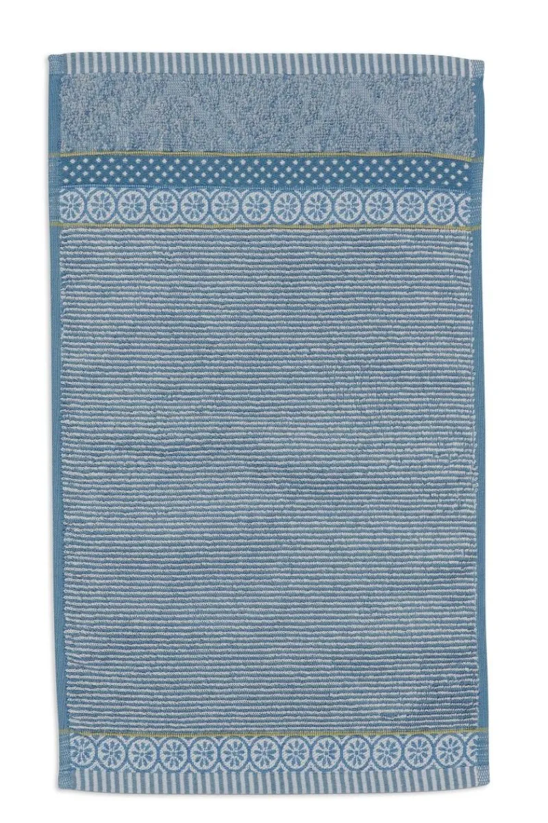 Pip Studio Gästetücher|Gästehandtuch Set/3 Soft Zellige /Grau 30X50cm Blau