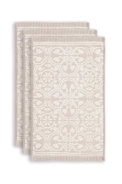 Pip Studio Gästetücher|Gästehandtuch Set/3 Tile de Pip 30x50 cm Khaki