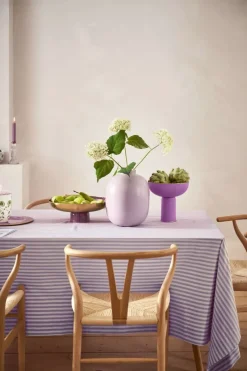 Pip Studio Schalen Und Tabletts|Obstschalen|Hohe Schale Metall Matt Lila 23cm Violett