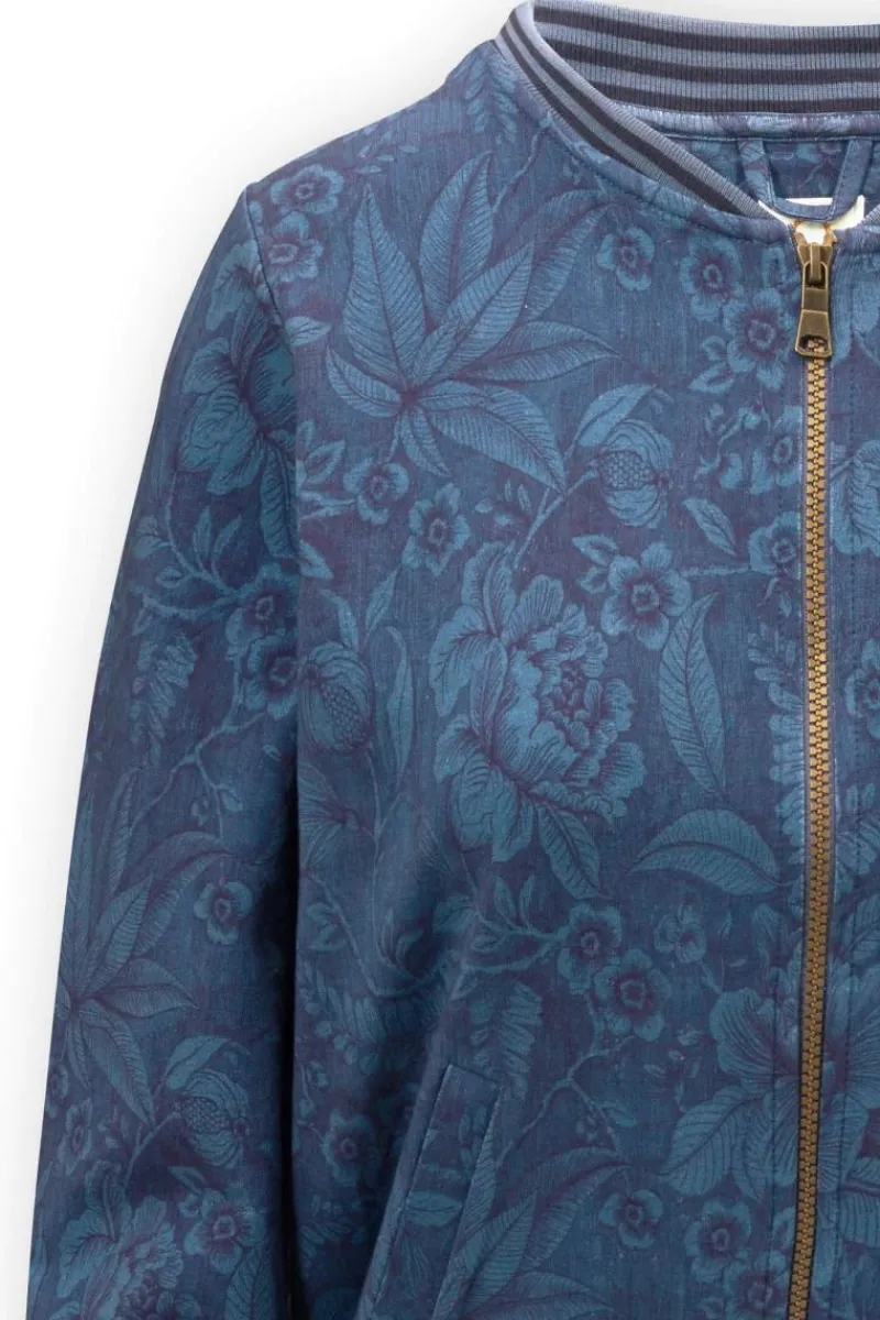 Pip Studio Pullover & Strickjacken|Pullover Und Strickjacken|Jacke Casa dei Fiori Blau