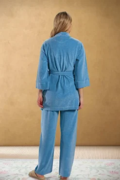 Pip Studio Kimonos|Bademäntel|Kimono Petite Sumo Stripe Blau