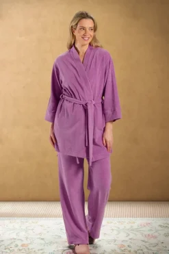 Pip Studio Kimonos|Bademäntel|Kimono Petite Sumo Stripe Lila Violett