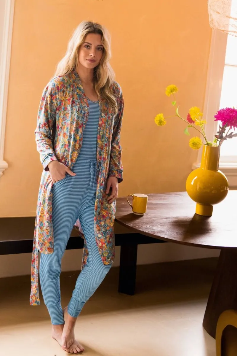 Pip Studio Kimonos|Bademäntel|Kimono Tutti i Fiori Hellblau