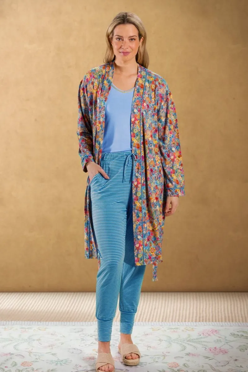 Pip Studio Kimonos|Bademäntel|Kimono Tutti i Fiori Hellblau
