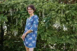Pip Studio Kleider|Kleid Flora Firenze Kobaltblau