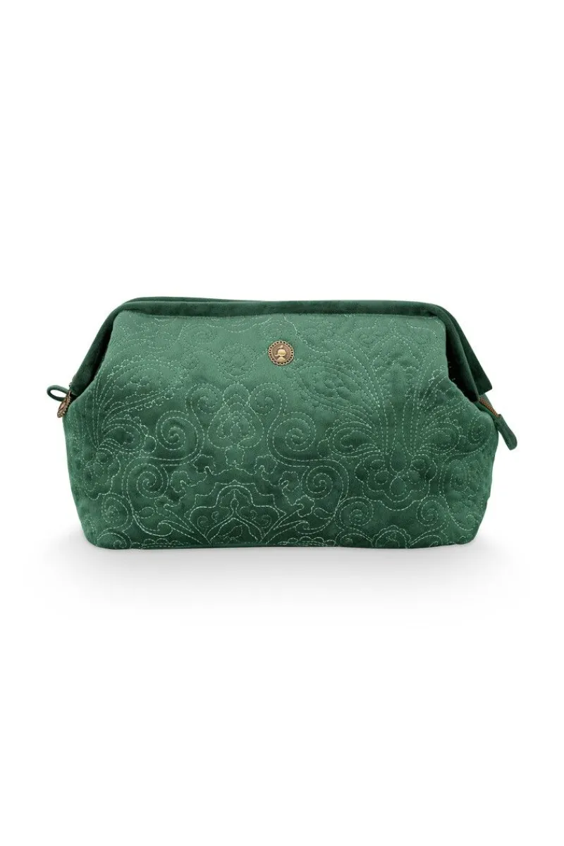 Pip Studio Kosmetiktasche|Kosmetiktasche Extra Gross Quiltey Days Grün